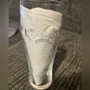 Vintage Carlsberg Danish Beer Clear Glass, Raised Letters Holds .5L Copenhagen